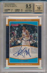 Topps 2002-2003 Bowman Signatures Rookie Card #SE-YM Yao Ming 58/999 / BGS Grade 9.5 / Auto Grade 10