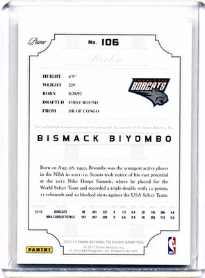 Panini 2012-2013 National Treasures  Gold #106 Bismack Biyombo 4/5