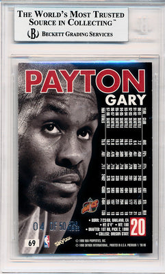 SkyBox 1998-99 Premium Star Rubies #69 Gary Payton 4/50 / BGS Grade 9