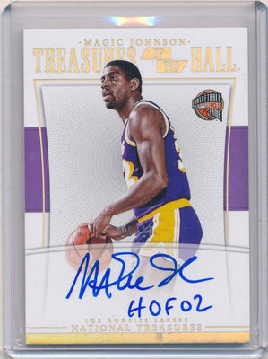 Panini 2015-2016 National Treasures  Treasures Of The Hall #TH-MJS Magic Johnson 2/10