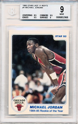 Star 1985 Star Last 11 Roy's #1 Michael Jordan 1/11 / BGS Grade 9