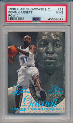 Fleer 1996-1997 Flair Showcase Legacy Collection #21 Kevin Garnett 71/150 / PSA Grade 9