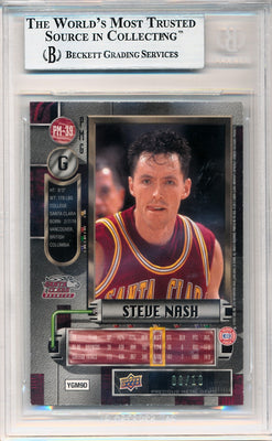 Upper Deck 2011-12 Fleer Retro Precious Metal Gems GREEN #PM-39 Steve Nash 8/10 / BGS Grade 9