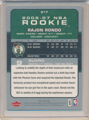 Fleer 2006-07 NBA Rookie #217 Rajon Rondo