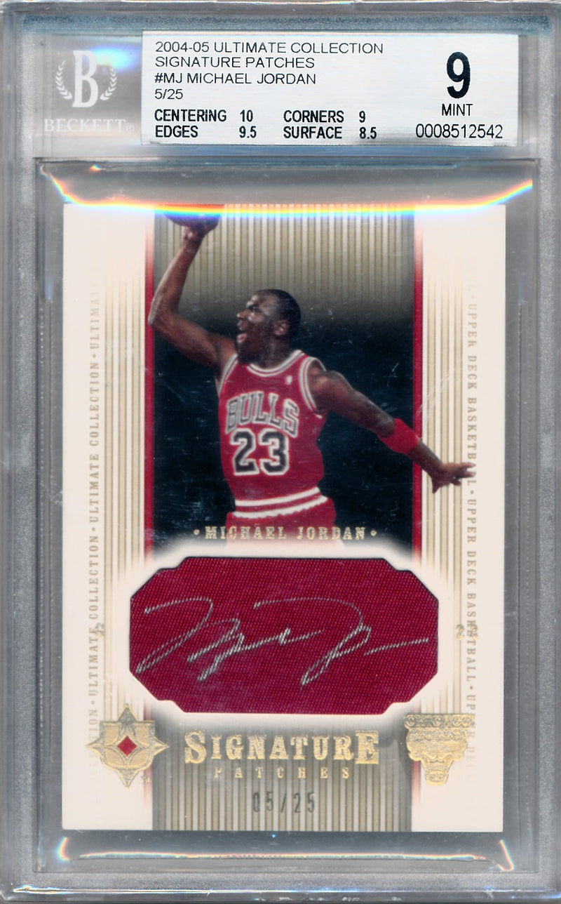 Upper Deck 2004-2005 Ultimate Collection Signature Patches #SP-MJ Mich –  Mr. B's Collection