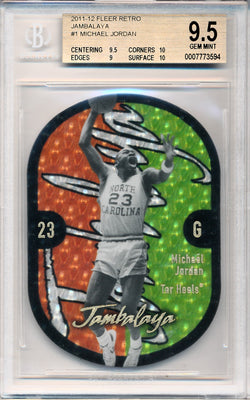 Upper Deck 2011-12 Fleer Retro Jambalaya #1/21JB Michael Jordan  / BGS Grade 9.5