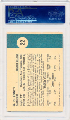 Fleer 1961 Los Angeles Lakers  #21 Rod Hundly  / PSA Grade 7