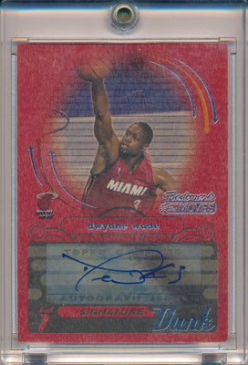 Topps 2006-2007 Trademark Moves Signature Dunks #SDU-3 Dwyane Wade 2/3