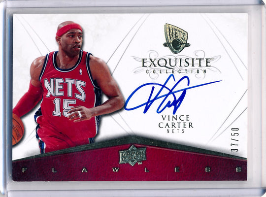 Upper Deck 2008-2009 Exquisite Collection Flawless Autographs #FLAW-VC Vince Carter 37/50
