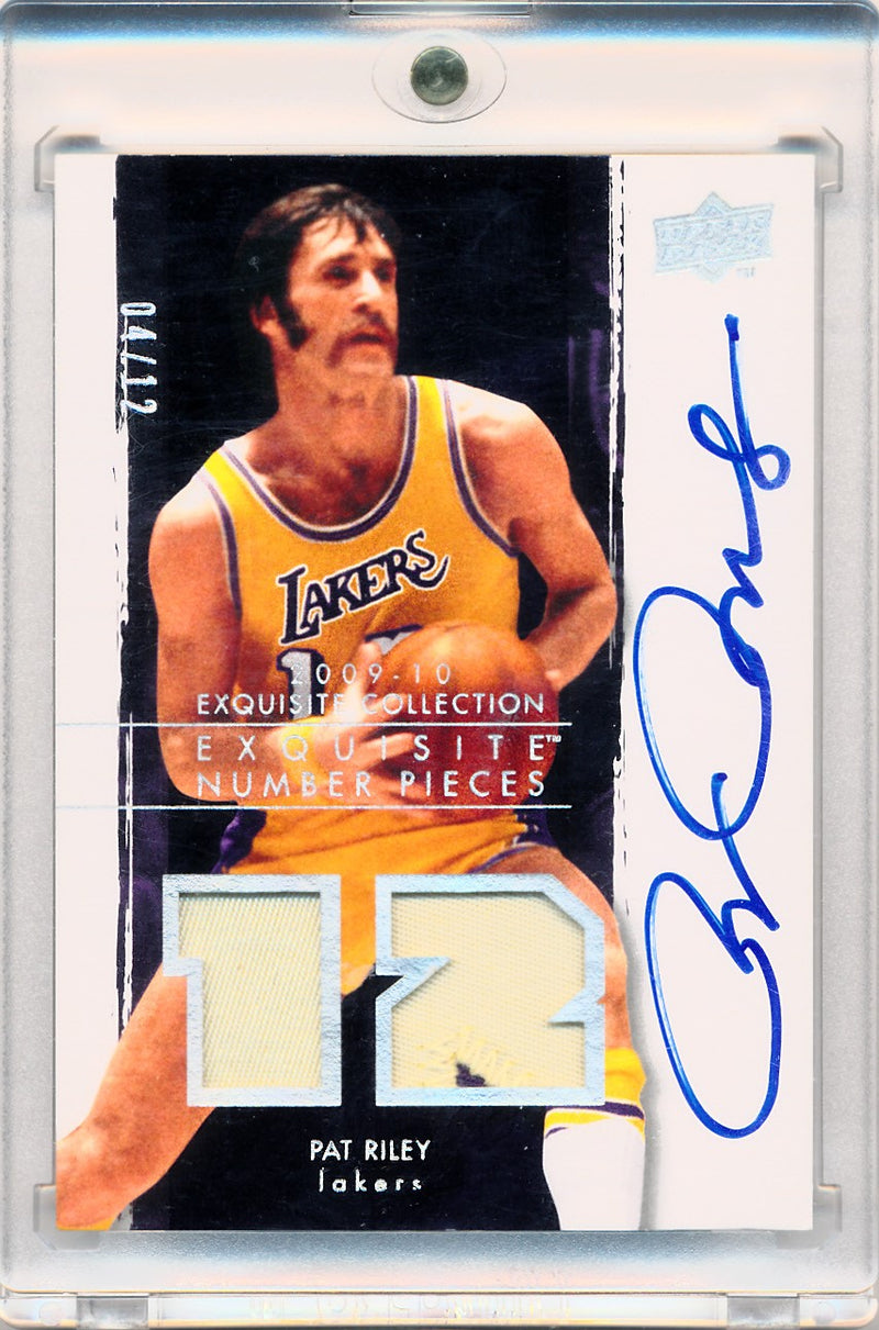 Upper Deck 2009-2010 Exquisite Collection Numbers #NPPR Pat Riley 4/12
