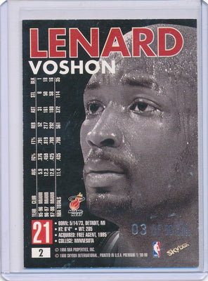 SkyBox 1998-99 Premium Star Rubies #2 Voshon Lenard 03/50