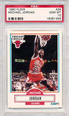 Fleer 1990   #26 Michael Jordan  / PSA Grade 10