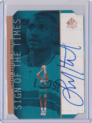 Upper Deck 1998-1999 SP Authentic Sign Of The Times #LH Lindsey Hunter