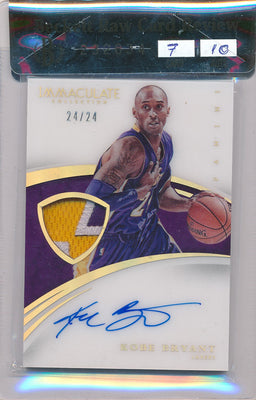 Panini 2014-2015 Immaculate Collection  #17 Kobe Bryant 24/24 / Auto Grade 10