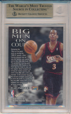 SkyBox 1997-1998 Z-Force Big Men On Court #8/15BMOC Allen Iverson  / BGS Grade 9.5