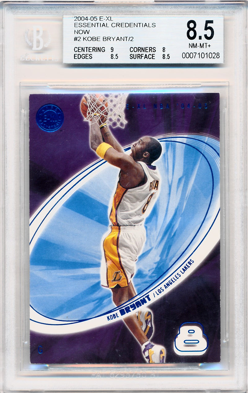 Fleer 2004-2005 E-XL Essential Credentials Now #2 Kobe Bryant 1/2 / BGS Grade 8.5