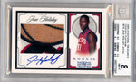 Panini 2009-2010 National Treasures Century Platinum #216 Jrue Holiday 3/5 / BGS Grade 8 / Auto Grade 10