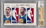 Panini 2012-2013 National Treasures NBA Logoman Combos #11 Stephen Curry / David Lee 1/4 / BGS Grade 9.5