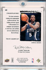 Upper Deck 2009-2010 Exquisite Collection Rookie Parallel #68 Derrick Brown 2/5