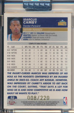 Topps  2003-2004 Chrome  X-Fractor #53 Marcus Camby 8/220