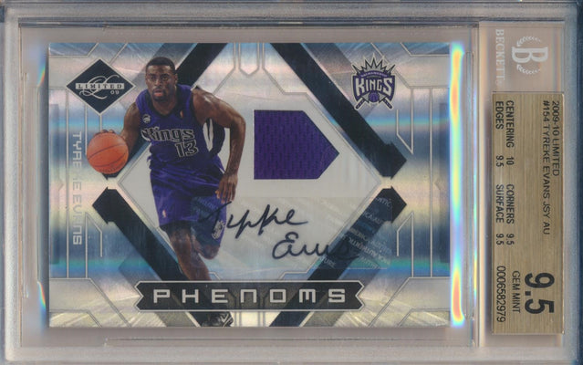 Panini  2009-2010 Limited Phenoms #154 Tyreke Evans 10/299 / BGS Grade 9.5 / Auto Grade 10