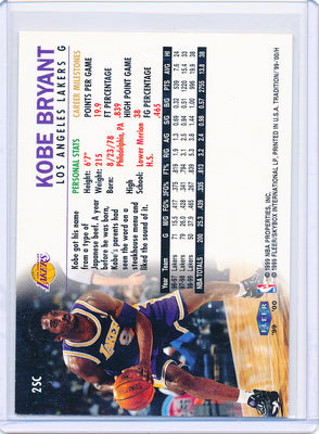 Fleer 1999-2000 Supreme Collection Tradition #2SC Kobe Bryant 17/20