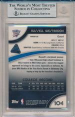 Topps 2008-09 Finest Press Plates Magneta #104 Russell Westbrook 1/1 / BGS Grade 9