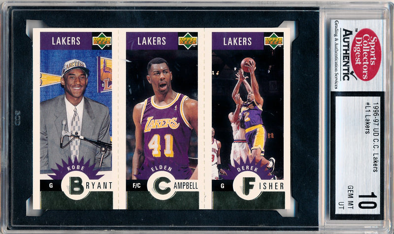 Upper Deck 1996-1997   #L1 Kobe Bryant & Elden Ampbell & Derek Isher