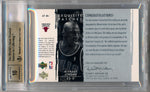 Upper Deck 2003-2004 Exquisite Collection Patches Autographs #AP-MJ Michael Jordan 95/100 / BGS Grade 9.5 / Auto Grade 10