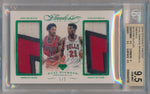 Panini 2014-2015 Flawless Emerald Dual Diamond Patches #DD-SPK Derrick Rose/ Jimmy Butler 5/5 / BGS Grade 9.5