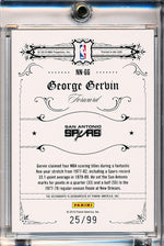 Panini 2009-2010 National Treasures Notable Nicknames  #NN-GG George Gerbin 25/99