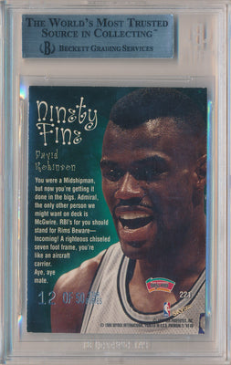 Fleer 1990-1991 Rookie Sensations Basketball #0 David Robinson 1/10 / BGS Grade 9.5