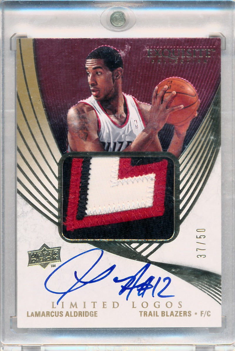 Upper Deck 2007-2008 Exquisite Collection Limited Logos #LLLA Lamarcus Aldridge 37/50