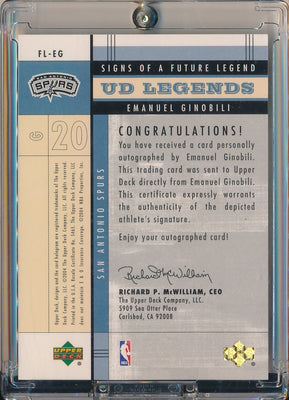 Upper Deck 2003-2004 UD Legends Signs Of A Future Legend #FL-EG Manu Ginobili