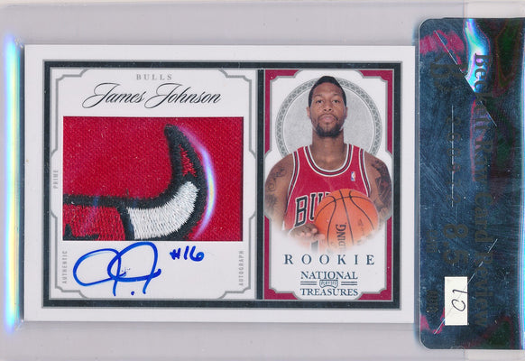 Panini 2009-2010 National Treasures Century Silver #215 James Johnson 57/99 / Auto Grade 10