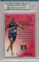 SkyBox 1997-1998 Premium Star Rubies #236 Shawn Kemp 20/50 / BGS Grade 8.5