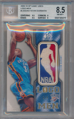 Upper Deck  2009-2010 SP Game Used LogoMen #LOGO-KD Kevin Durant 1/4 / BGS Grade 8.5