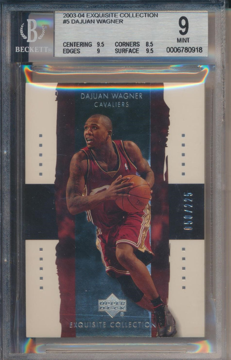 Upper Deck 2003-2004 Exquisite Collection Base #5 Dajuan Wagner 50/225 / BGS Grade 9