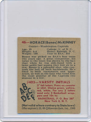 Washington Capitols  #46 Horace (Bones) McKinney  / PSA Grade