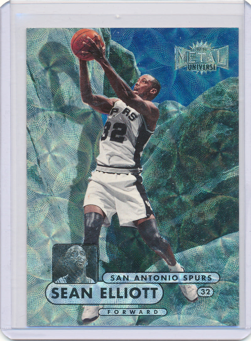 Skybox 1997-1998 Metal Universe Championship Precious Metal Gems #15 Sean Elliott 7/50