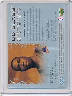 Upper Deck 2003-04 UD Glass Monumental Marks #PI-J Mickael Pietrus