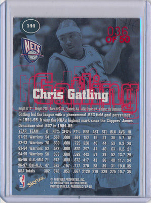 SkyBox 1997-1998 Premium Star Rubies #144 Chris Gatling 36/50