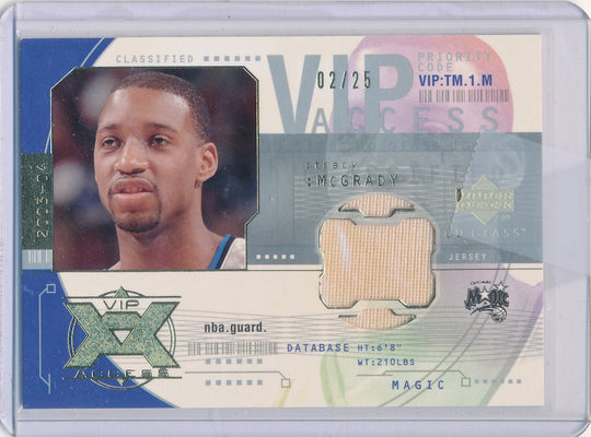 Upper Deck 2003-04 UD Glass VIP Access Jerseys #VIP-TM Tracy McGrady 02/25