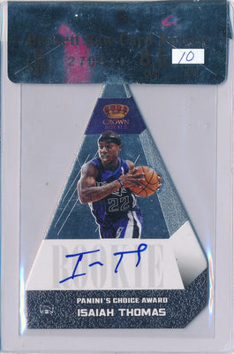 Panini 2012-2013 Crown Royale Panini's Choice Awards #563 Isiah Thomas 22/25 / BGS Grade 8.5 / Auto Grade 10