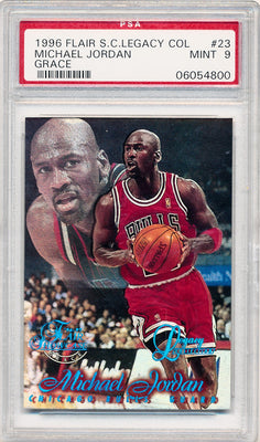 Fleer 1996-1997 Flair Showcase Legacy Collector Grace #23 Michael Jordan 137/150 / PSA Grade 9