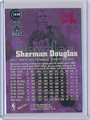 SkyBox 1997-1998 Premium Star Rubies #18SR Sherman Douglas 48/50