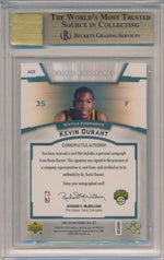 Upper Deck  2007-2008 UD NBA Rookie Box Set Autographs #ACII Kevin Durant  / BGS Grade 9.5 / Auto Grade 10