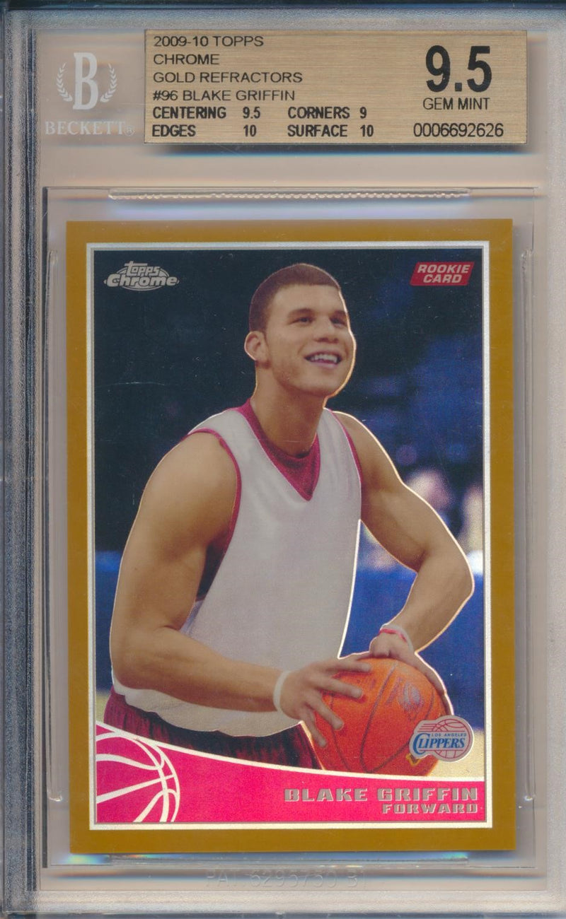 Topps 2009-2010 Chrome Gold Refractors #96 Blake Griffin 42/50 / BGS Grade 9.5