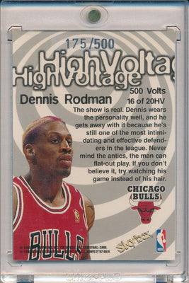 SkyBox 1997-1998 Hoops High Voltage #16/20HV Dennis Rodman 175/500