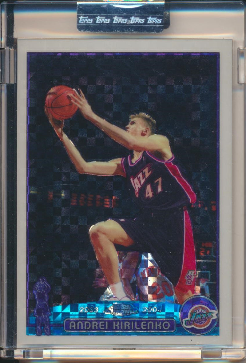 Topps  2003-2004 Chrome  X-Fractor #72 Andrei Kirilenko 119/220